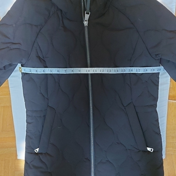 Effortless City Style DKNY Quilted Winter Coat Longline Black Warm Outerwear M - Picture 8 of 8